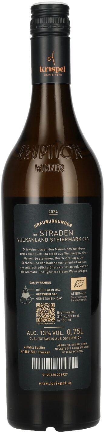 Weingut Krispel KRISPEL Grauburgunder Straden Vulkanland Steiermark DAC 2024 13% Vol. 0,75l
