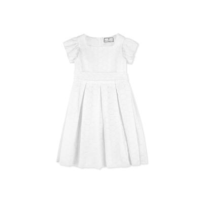 Cocktailkleid PHILIPP PLEIN "Tageskleid", Damen, Gr. 10, EURO-Größen, weiß (01, weiß), Obermaterial: 100% Baumwolle. Innenseite: 100% Baumwolle, Kleider