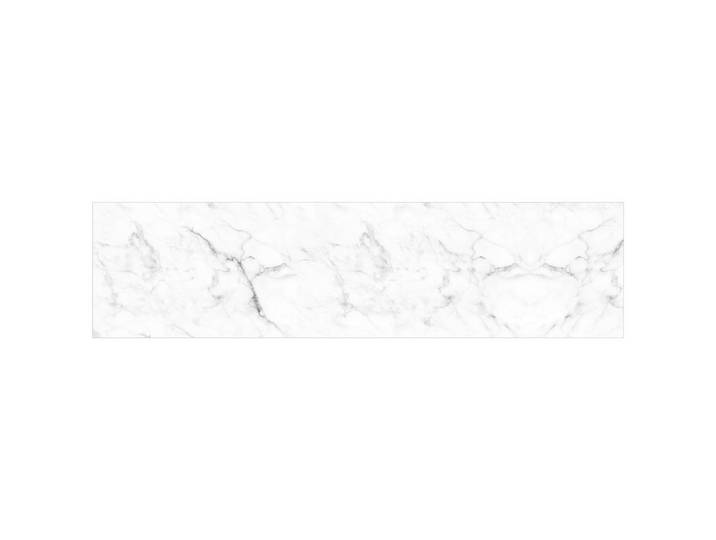 Fani Küchenrückwand Smart - Glas, Weiß, Metall, Kunststoff, Marmoroptik, 210x53.7x0.6 cm, mit Dekor, Spritzschutz, individuell zuschneidbar, Echtglas-Optik, eventuelle Anpassungen vor Ort nötig, Küchen, Küchenausstattung, Küchenrückwände