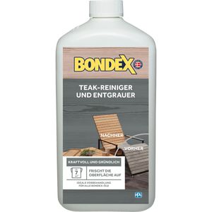 Bondex Holzreiniger Teakreiniger und Entgrauer, für außen, für Teakholz, 1 Liter