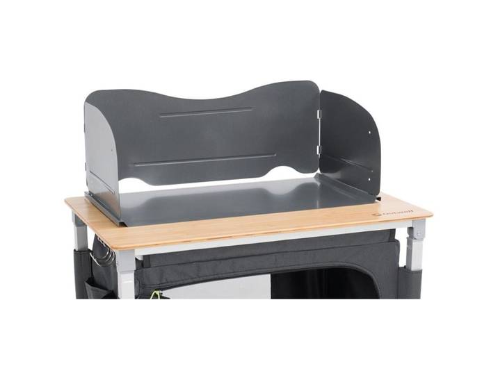 Wärmeverteilerplatte Outwell mit windschutz 635 mm Grau - Camping-Windschutz