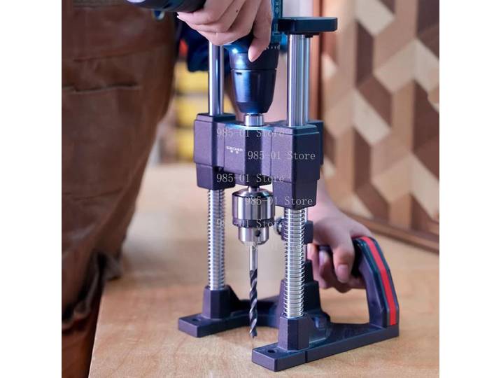 Guide de perçage et de taraudage vertical avec graduations, gabarit de perçage multi-angles pour profilés en bois et en aluminium
