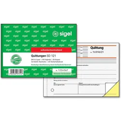 sigel Quittung SD121 DIN A6 - 2 x 50 Blatt