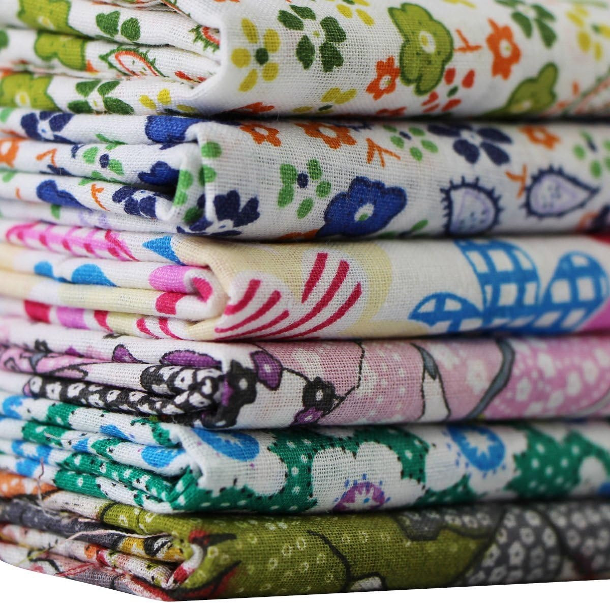 Katoenen patchwork stofpakket voor DIY creatieve ideeën, bedrukt weefsel, 50 x 50 cm