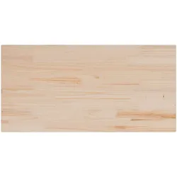 vidaXL Tischplatte 100x50x1,7 cm Rechteckig Massivholz Kiefer
