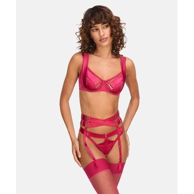 Strapsgürtel HUNKEMÖLLER "Colette Suspenders", Damen, Gr. XL, weiß, neutral, 91% Polyamid, 9% Elasthan, Strumpfhalter
