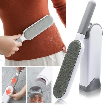 USA Free Shipping Shop Pet Hair Remover Brush & Reusable Lint Remover For Clothes, Furniture, Sofas And Carpets big Brush grey