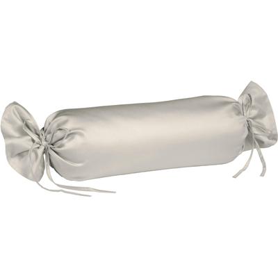 Nackenrollenbezug FLEURESSE "Colours", beige (porzellan), B:15cm L:40cm, Mako-Satin, Obermaterial: 100% Baumwolle, Kissenbezüge, Mako Satin, glänzend, glatt, Premium Qualität