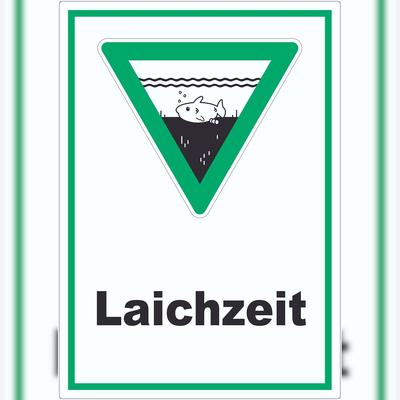 HB-Druck Laichzeit Aufkleber A1 (594x841mm)