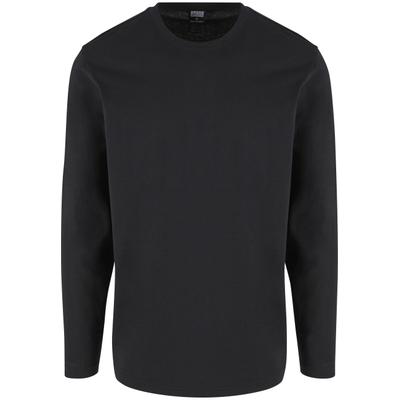 Longsleeve URBAN CLASSICS "Urban Classics Herren Basic Longsleeve", Herren, Gr. S, schwarz, 100% Baumwolle, unifarben, normal, Rundhals, Shirts