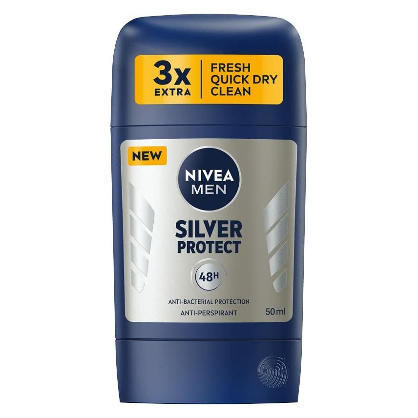 Nivea Men Silver Protect Antiperspirant Stick 50Ml (Stick) (35783956)