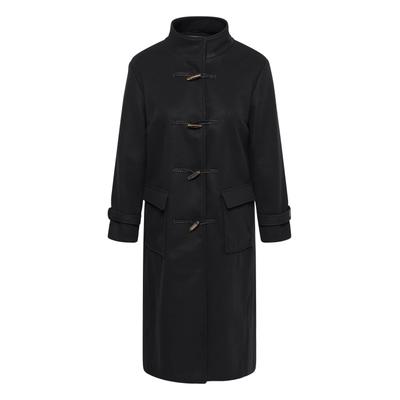 Allwetterjacke KAFFE CURVE "KAFFE Curve Jacke KChannelis", Damen, Gr. 50, schwarz (meteorite), Jacken