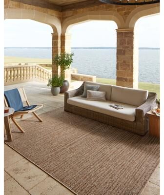 Alexander Home Hampton Natural Indoor/Outdoor Area Rug