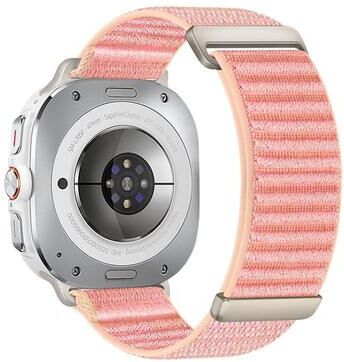 Everyday Crate Samsung Galaxy Watch Ultra Band Adjustable Nylon Watch Band Mountain Pattern Replacement Strap milkshake Pink