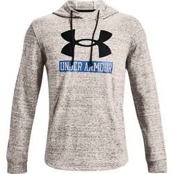 UNDER ARMOUR Herren Langarm Rival Terry Logo Hoodie, Größe S in Weiß 112