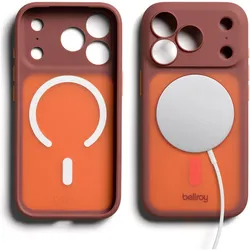 Bellroy MagSafe Schutzhülle für iPhone 18 Pro / iPhone 17 Pro Cinch Serie mit Kordel (Apple iPhone 17 Pro, Apple iPhone 18 Pro), Smartphone Hülle, Orange