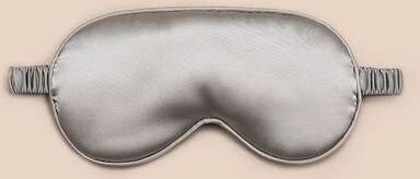 Inspired Living ComfortCloud Sleep Mask Blackout Eye Mask With Soft Silk Sleep Mask Fabric And Elastic Strap gray