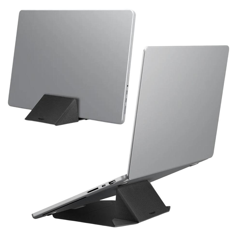 Spigen - Laptop Holder LD201-S9 (AMP11118) - Vertical Dock, Foldable Type, Slim Fold - Black (AMP11118)