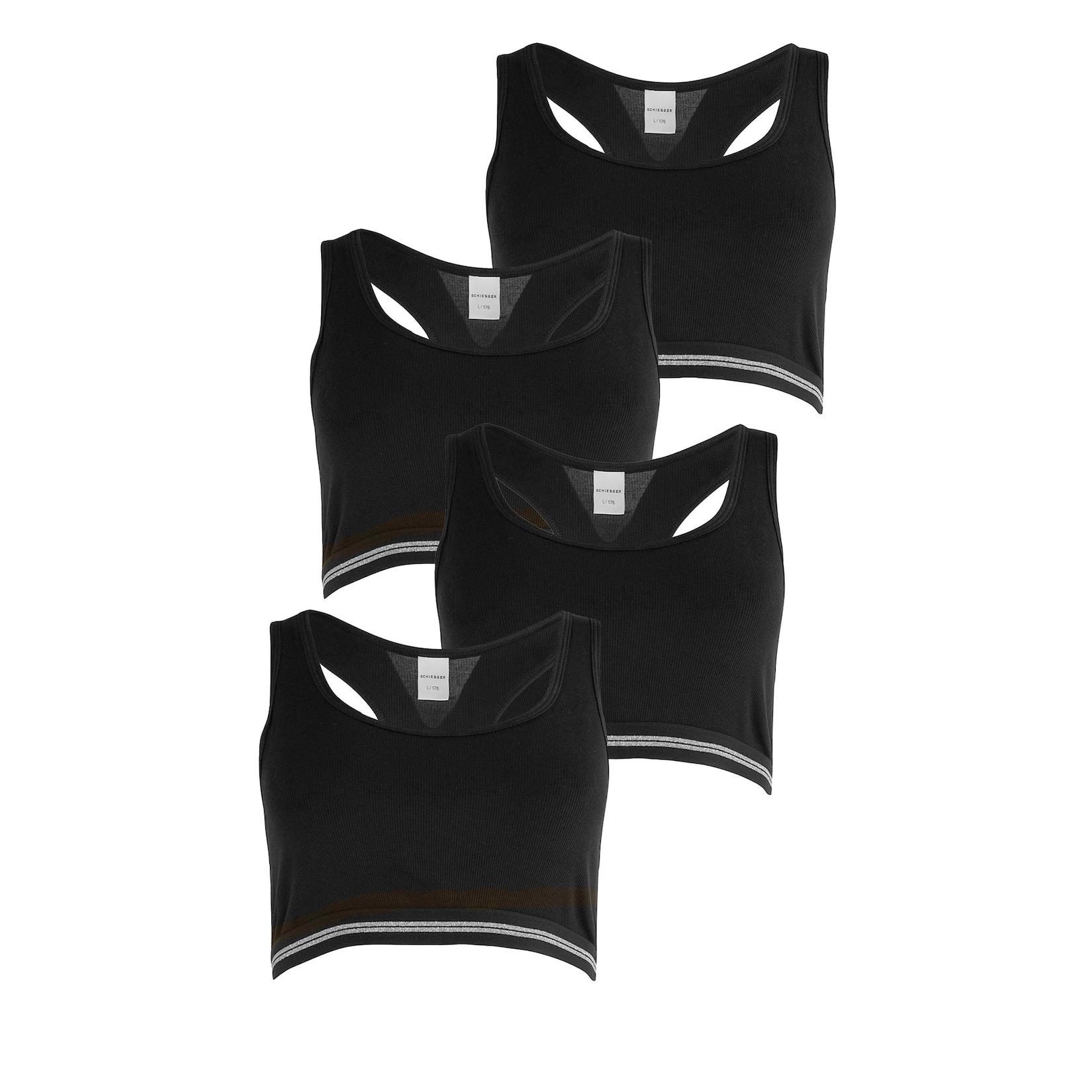 Schiesser Mädchen Bustier Long Life Rib 4er Pack
