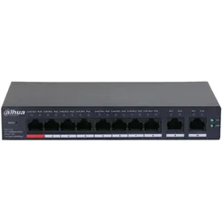 Dahua Switch CS4010-8ET-110 Type L2 Desktop/pedestal PoE ports 8 DH-CS4010-8ET-110 (8 Ports), Netzwerk Switch, Schwarz