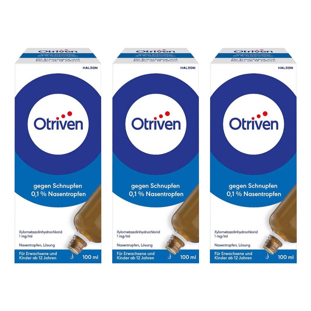 Haleon Germany GmbH Otriven gegen Schnupfen 0,1 % Nasentropfen Nachfüllflasche 08104677