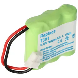 AccuCell Akku nur passend für AUDIOLINE CDL970, CDL971 NiMH 3,6V 300mAh