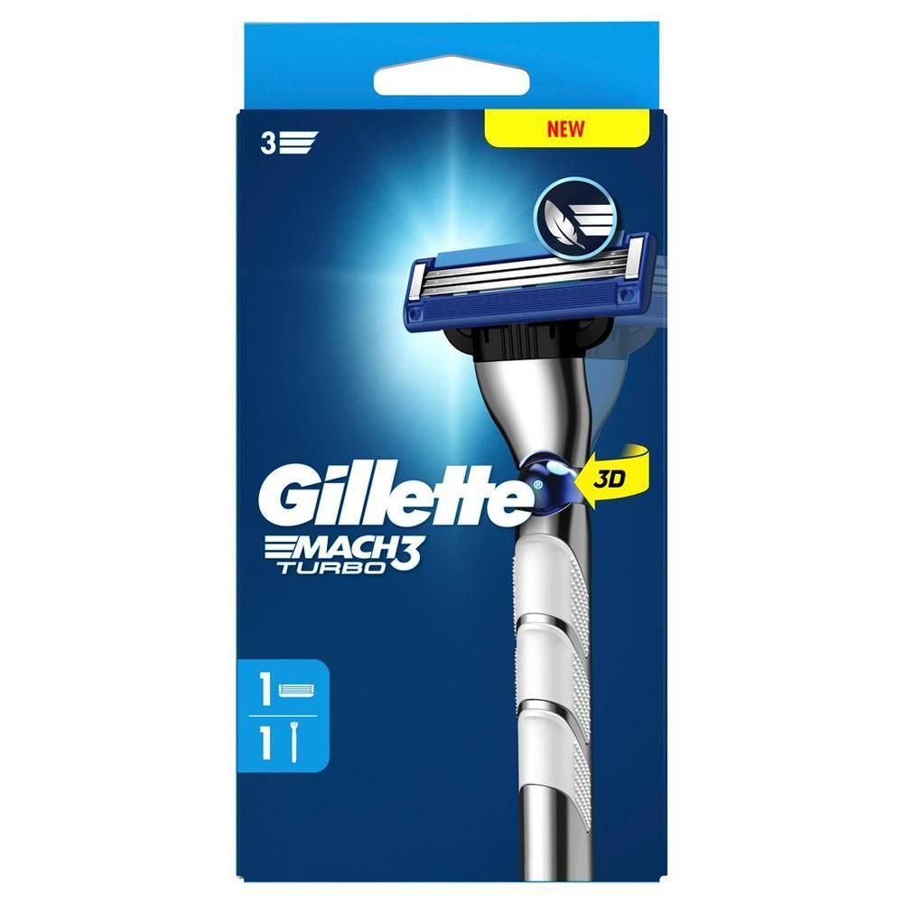Gillette Mach3 Rasierap Turbo 3D 1 Klinge (n) St Gerät