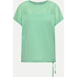T-Shirt mit Mesh-Einsatz Grün L