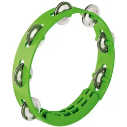 Nino Percussion 8" ABS Tambourine, 1 Row, Grass-Green - Tambourin