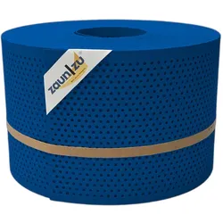 zaun zu® Sichtschutzstreifen PP Premium Gelocht 20 Prozent Streifen Enzianblau 50m
