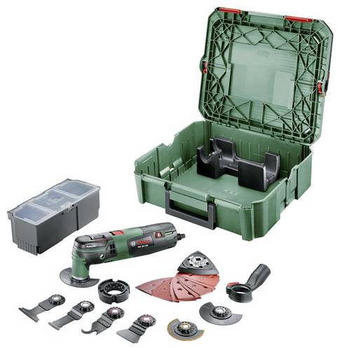 Bosch Home and Garden PMF 250 CES in SystemBox + 20 Zubehörteile 0603102106 Multifunktionswerkzeug 250W