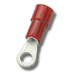 100 Stk Rohrkabelschuhe Kabelschuhe Ring isoliert 1,5mm M8 EM00137