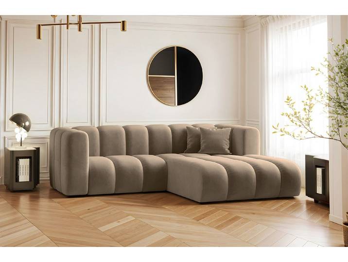 Kaiser Möbel Ecksofa L-form Sofa Grand Modular Stoff Haga und Salvador, Große Auswahl an Farben, moderner Stil, modular