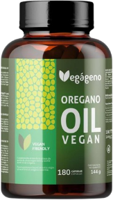 Vegágeno Oregano Oil With Omega 9 200 Mg 180 Capsules