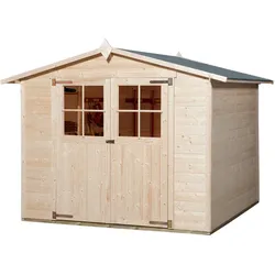 Weka 19 mm Gartenhaus 316-254 x 250 cm - 50 % Rabatt auf Dacheindeckung