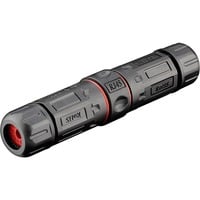 Outdoor (IP68) RJ45 Cat.6 Modularkupplung/Verbinder STP schwarz, staub- und wasserdicht