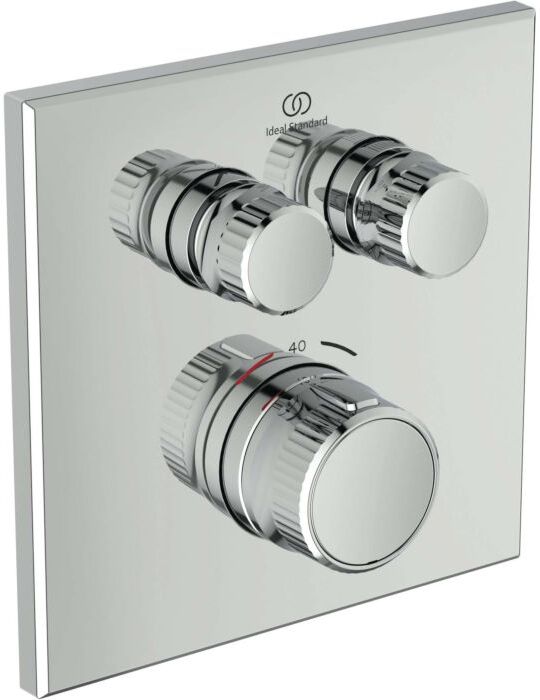 Ideal Standard Navigo Armaturenpaket BE129AA Unterputz-Brausethermostat, Stabhandbrause, chrom