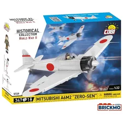 Cobi 5729 Historical Collection World War II Mitsubishi A6M2 Zero-Sen 5729