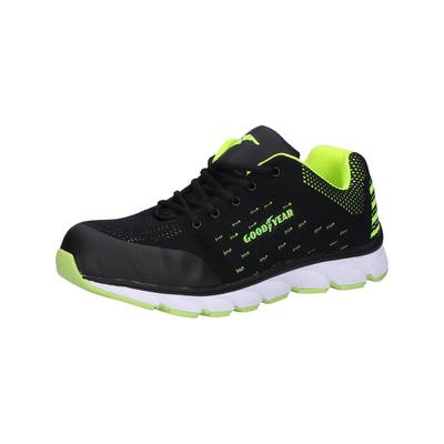 Sicherheitsschuh GOODYEAR "Sicherheitsschuh" Gr. 44, schwarz (schwarz, grün), 44, Obermaterial: 100% Nylon NY., Schuhe