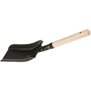 Kerbl Kehrschaufel 29485, aus Metall und Holz, Kohleschaufel, Schaufelgröße 11 x 25 cm