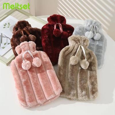 Inspired Finds 2L Hot Water Bottle With Fur Fleece Cover Fluffy Waterproof Rubber Warm Bottle For Hands Feet And Body 2L Hot Water Bottle With Fur Fleece Cover Fluffy Waterproof Rubber Warm Bottle For Hands Feet And Body