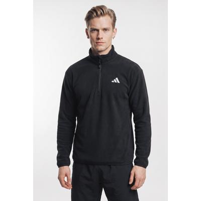 Rollkragenshirt ADIDAS PERFORMANCE "ADI365 RUNNING ESSENTIALS WINTERISED FLEECE HALF-ZIP", Herren, Gr. XL, schwarz, Obermaterial: 100% Polyester, Shirts, mit Reißverschluss, climawarm Technologie, aus Polyester