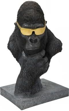 Hi-Line Gift Gorilla Head With Golden Glasses