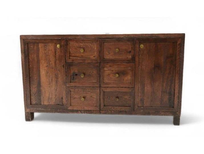 Xlmoebel Sideboard Dunkelbraunes Sideboard Designer Wohnzimmer Anrichte Robuste Möbel (1-tlg)