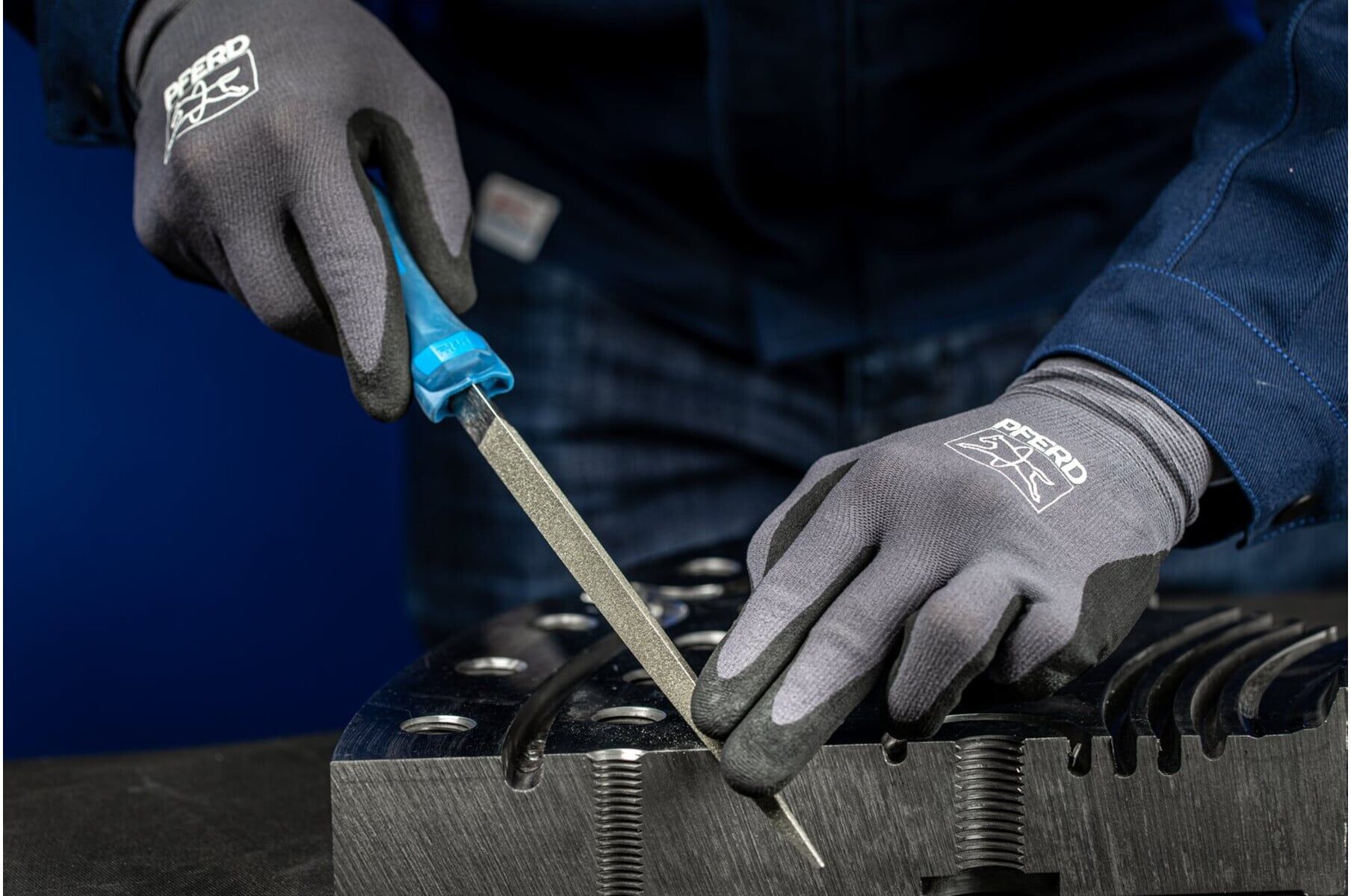 PFERD TOOLS Diamant-Werkstattfeile dreikant 100mm D126 (mittel) für harte Werkstoffe (15403126)