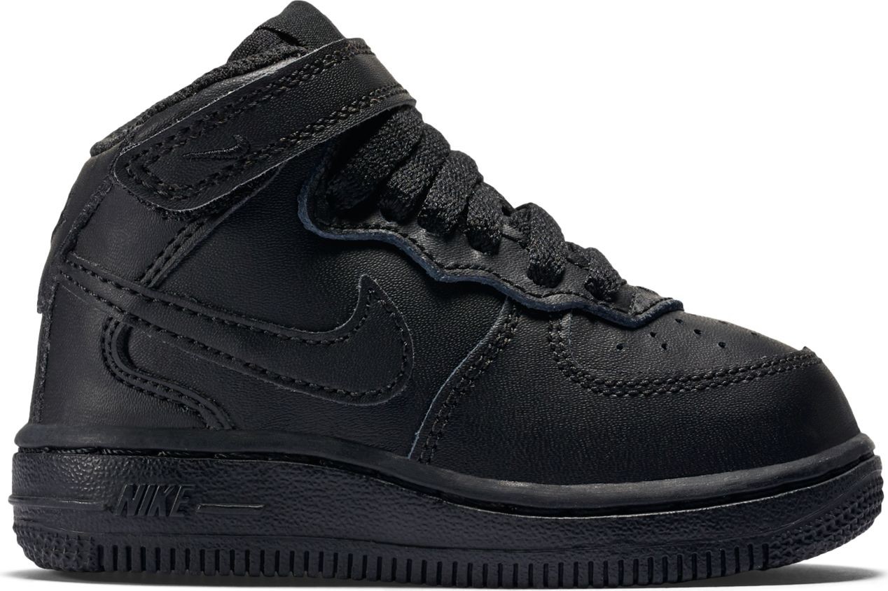 Nike Air Force 1 Mid Black Black (TD) - EU 17