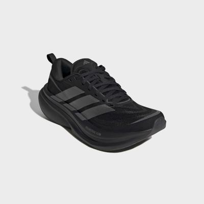 Laufschuh ADIDAS PERFORMANCE "SUPERNOVA GLIDE", Damen, Gr. 40,5, core schwarz, iron metallic, grau five, Textil, Schuhe Laufschuh, für mehr Komfort