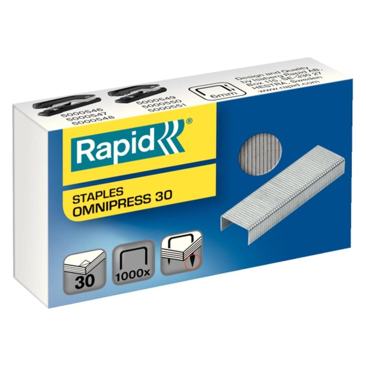 Rapid Omnipress 30 Heftklammern (1000x) (5000559)