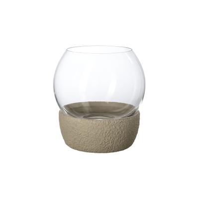 Windlicht "Windlicht Perlemor Home ø 15 x 16 cm beige", beige, LIKE. BY VILLEROY & BOCH, Kerzenhalter, Windlicht