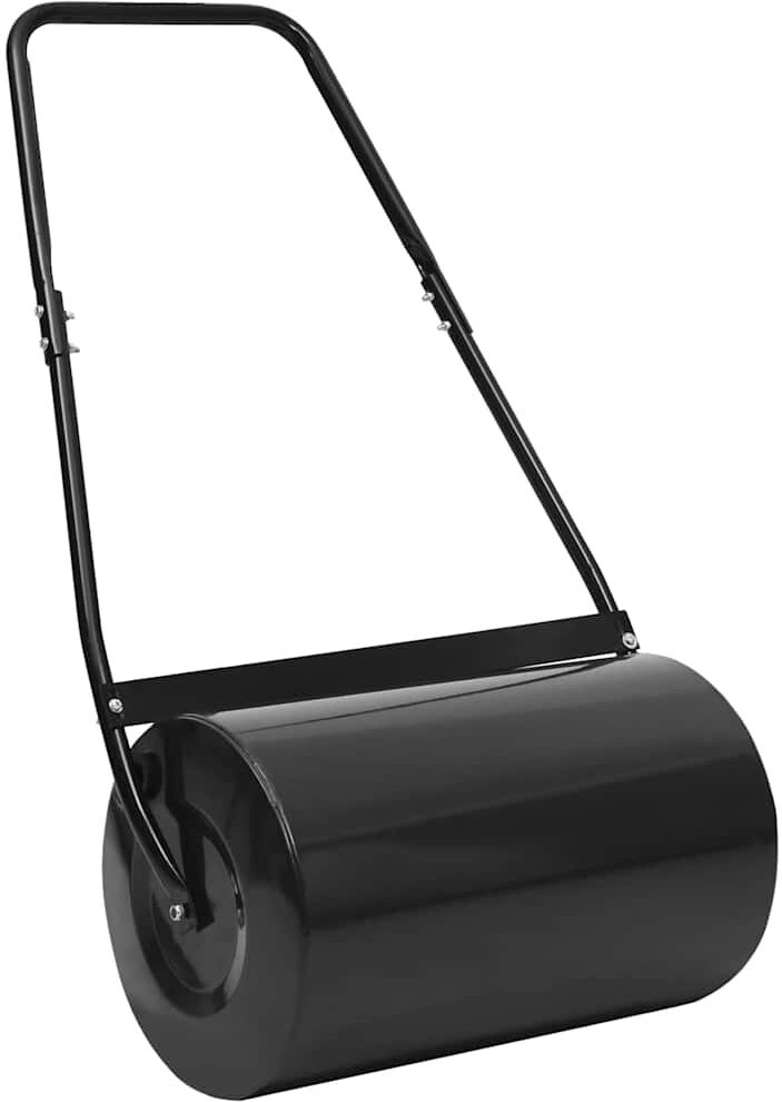 vidaXL Rouleau à gazon noir 63 cm 50 L